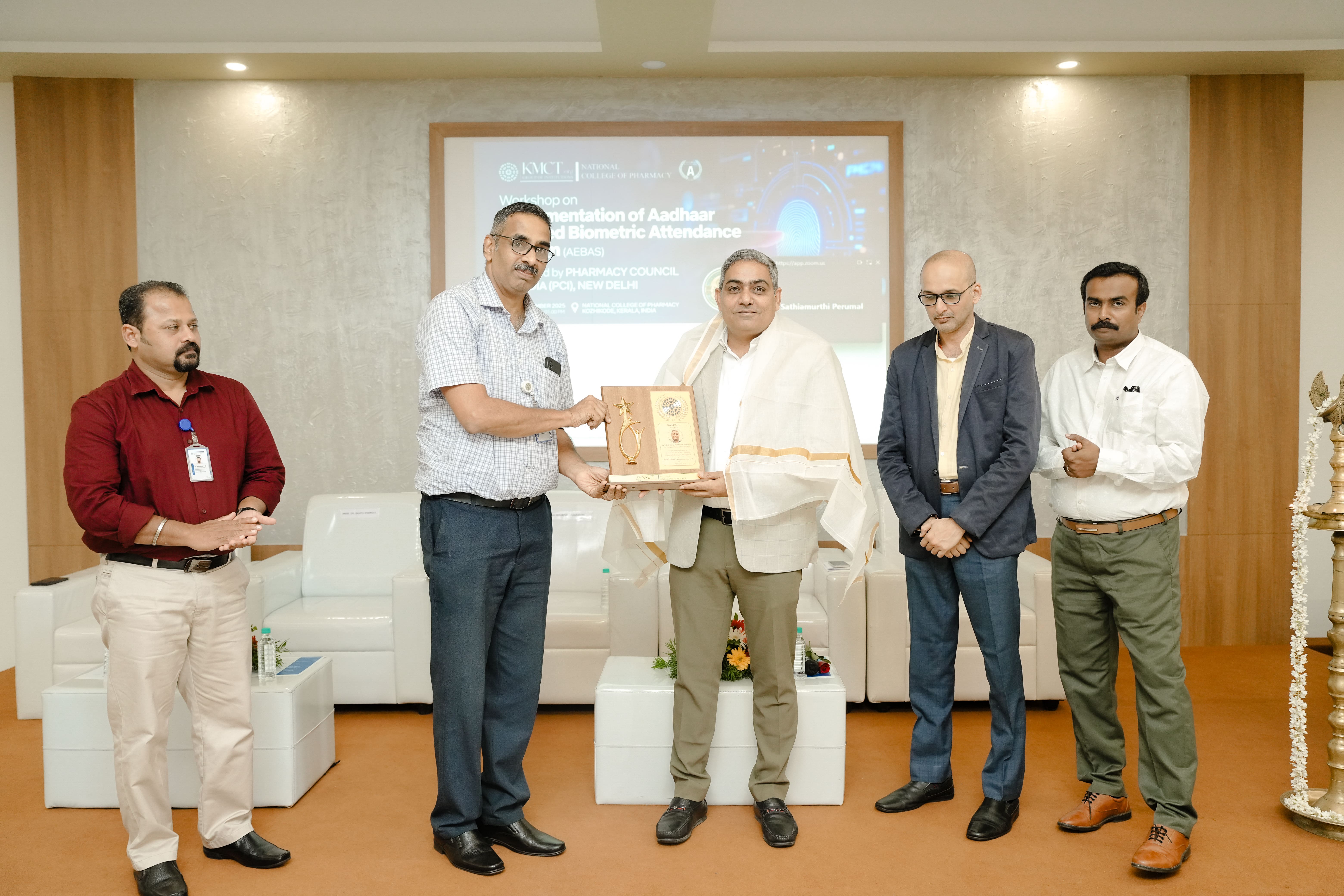 WORKSHOP ON IMPLEMENTATION OF AADHAR ENABLED BIOMETRIC ATTENDANCE SYSTEM